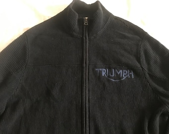 TRIUMPHMotorcycleナイロンジャケットXL Lucky Brand TRIUMPH BADGE