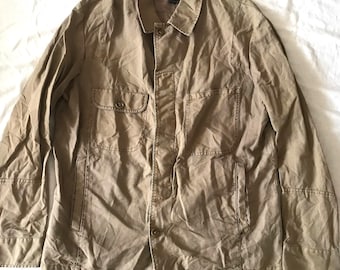 MCS Men's Overshirt Linen Cotton Combo Rugged  Made Size Large 54 EU - 44 US