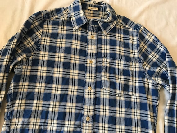 Camisa Abercrombie And Fitch de franela ligera a cuadros azul para hombre manga larga talla pequena ajustada musculosa Etsy Mexico