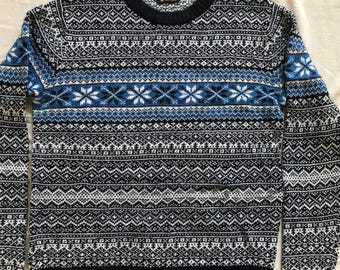 Whistler Men's Pullover Sweater Crew Neck Multicolor Wool Combo Medium Size