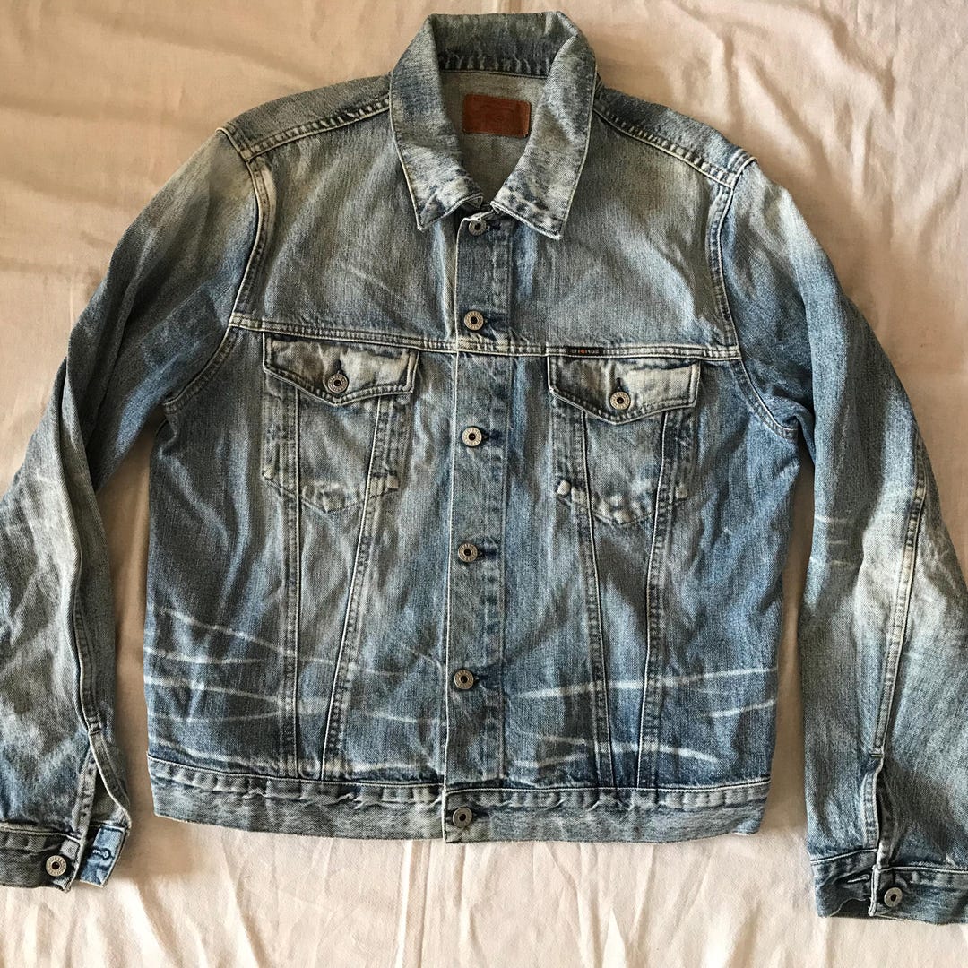 Energie Jeans Italia Giacca in denim da uomo Biker Motorcycle