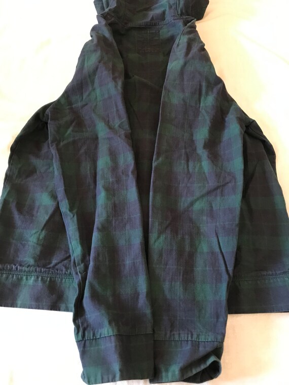 Vans Hoodie Zipped Overshirt Jacket Cotton Dark B… - image 10