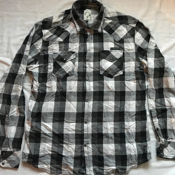 Diesel Industry Jeans Western Snap on Men's Long Sleeve Light Flannel Shirt  Plaid Size XL Xlarge EU - Etsy Canada