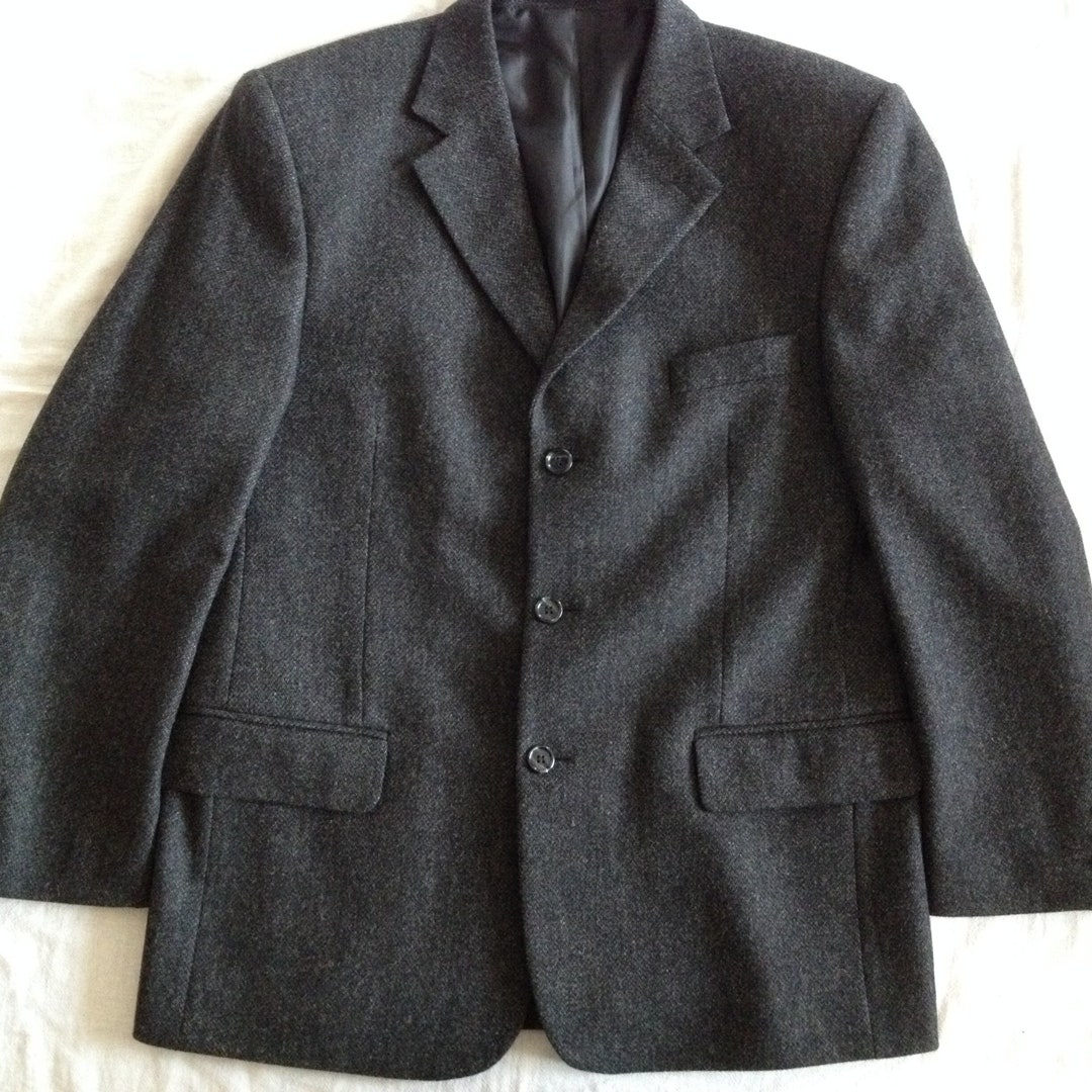 Rappson of Sweden Winter Pure Wool Jacket Blazer Dark Gray - Etsy