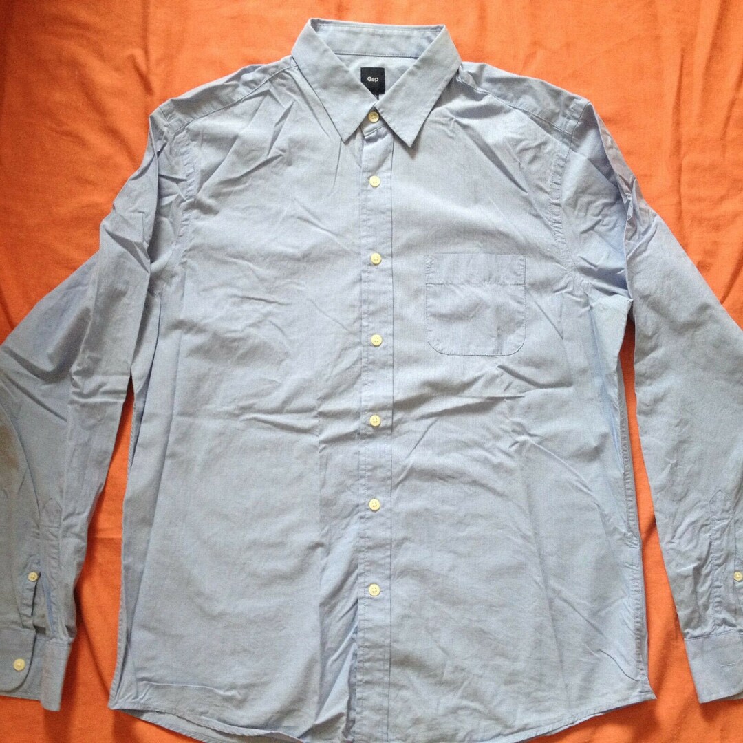 VTG GAP Stripe manches longues boutonné, chemise oversize