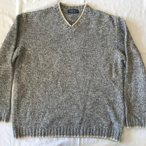 Massimo Dutti Sport pour homme Pull gris a encolure en V et laine grande taille 42 US EU Etsy France