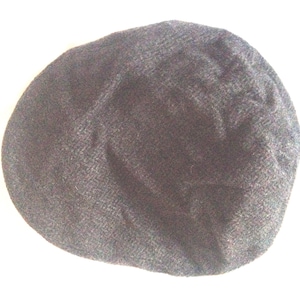 Svedala Sweden Vintage Wool Black Men&#39;s Newsboy Flat Cap Ear Flaps Hat Size Medium - 56 cm 22&#39;&#39;