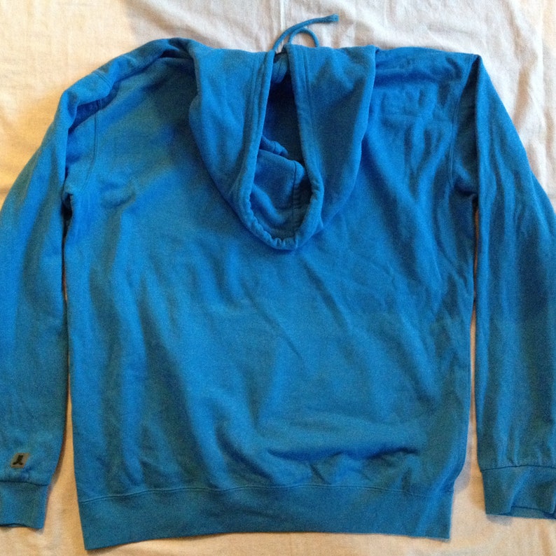 WeSC We Are The Superlative Conspiracy Sweden Classic Unisex Blue Hoodie Sweatshirt Cotton Medium Size image 7