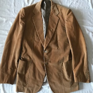 Sr. Francesco Custom Tailor Toronto Canada Men&#39;s Blazer Cotton Corduroy Jacket Size 40 US / 50 EU - 2 Button