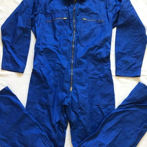 Workers Coveralls Made In France Navy Workers Mechanic Work Wear Jumpsuit Overalls Small To Medium Size 160-170 cm Height