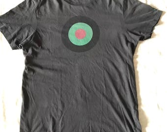 Ben Sherman London Target Logo Signature Series Gray Men's T-Shirt Large Slim Fit EU