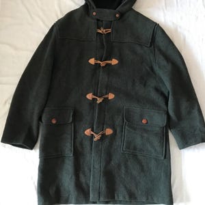 Canard Men&#39;s Winter Coat Made In Italy Light Hooded Dark Green XLarge Size 56 Italy - 46 US