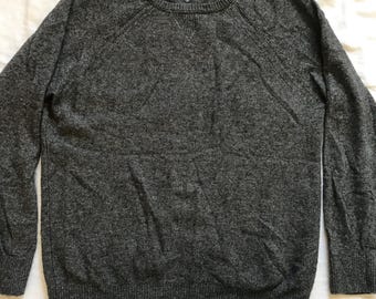 Tommy Hillfiger Men's Pullover Sweater Wool Crew Neck Combo Made Gray  Size Large