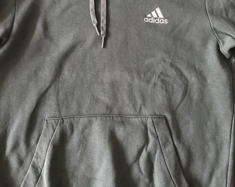 Adidas Men s Unisex Hoodie Pullover Sweatshirt Medium US Large EU Size Drab Green Etsy