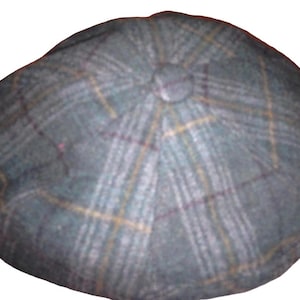 Lloyd Fashion Green Plaid Golf Cabbie Baker's Newsboy Hat Medium 57cm