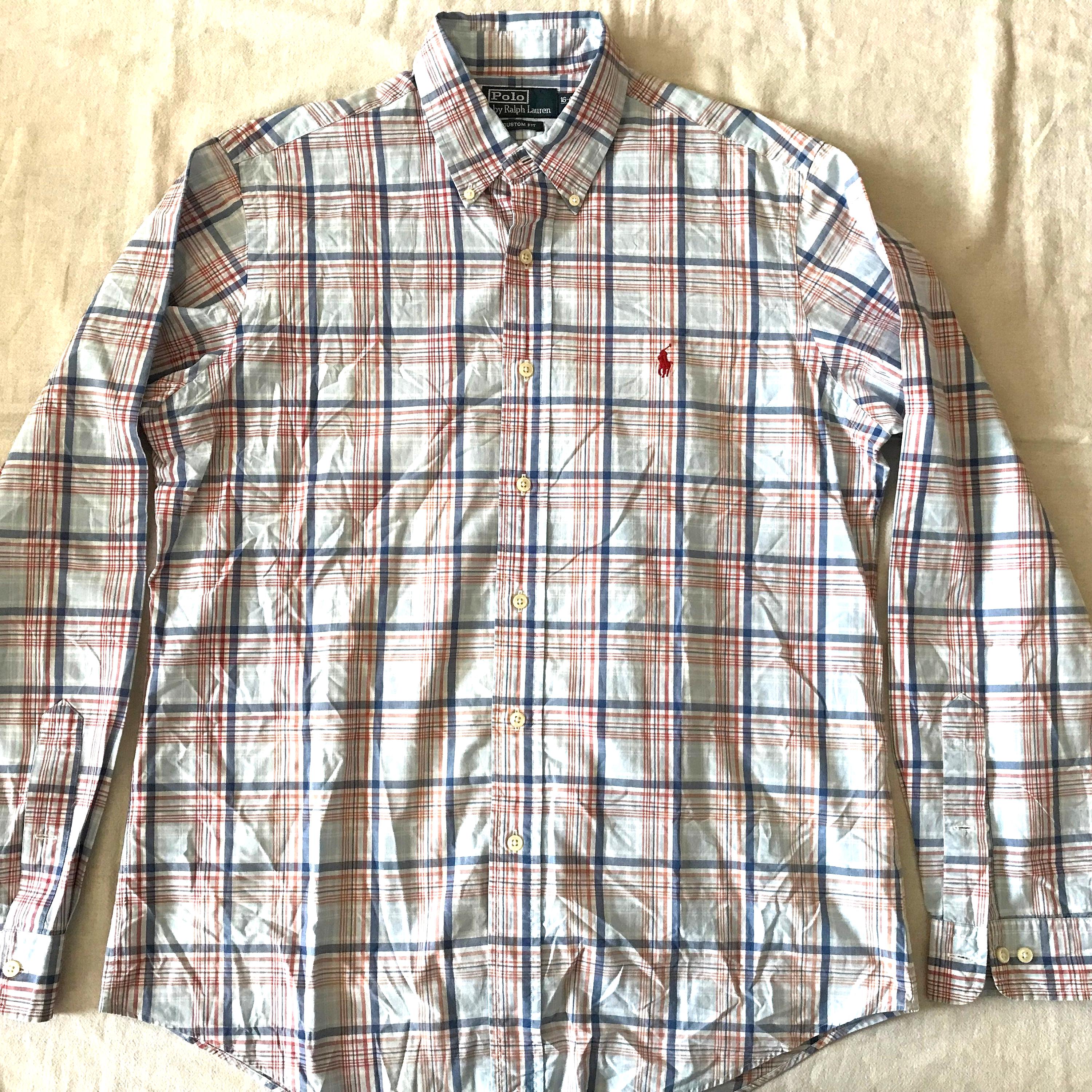 slim fit dress slacks Polo Ralph Lauren Custom Fit Striped Oxford Shirt main image 1