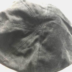 Dalena Made In Italy Men's Flat Hat Newsboy Black Size Large 58-60 cm