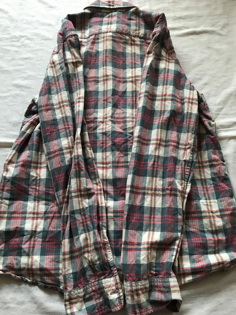 Ralph Lauren Denim & Supply Men's Long Sleeve Pure Cotton Plaid Shirt Large Size image 9