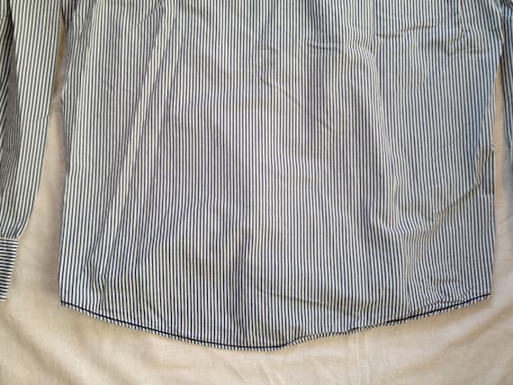 American Eagle Vintage Long Sleeve Dress Shirt Palm Decorated White Blue  Striped Nice Large Size Vintage Fit - Etsy Israel