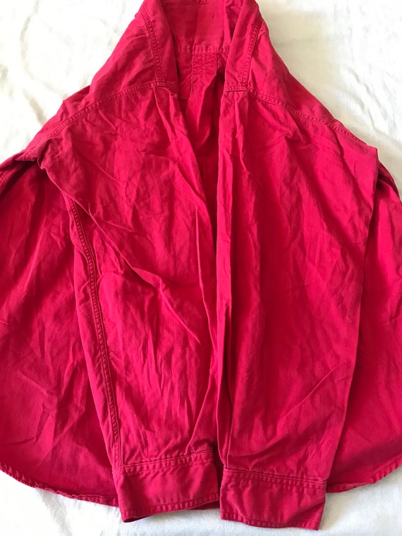 Chemisier Rouge St Johns Bay Col Doré - Taille M - Occasion Très Bon état