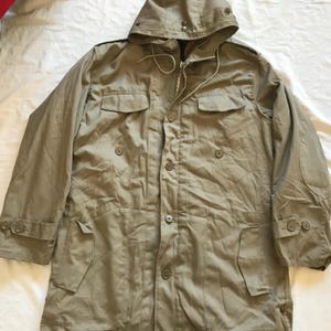 German Bundeswehr Military Winter Parka Men&#39;s Drab Olive Green Size 56 EU - 46 US
