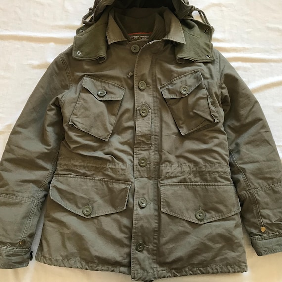 Gap Men's Parka Winter Unique With Orange Inside Removable Liner