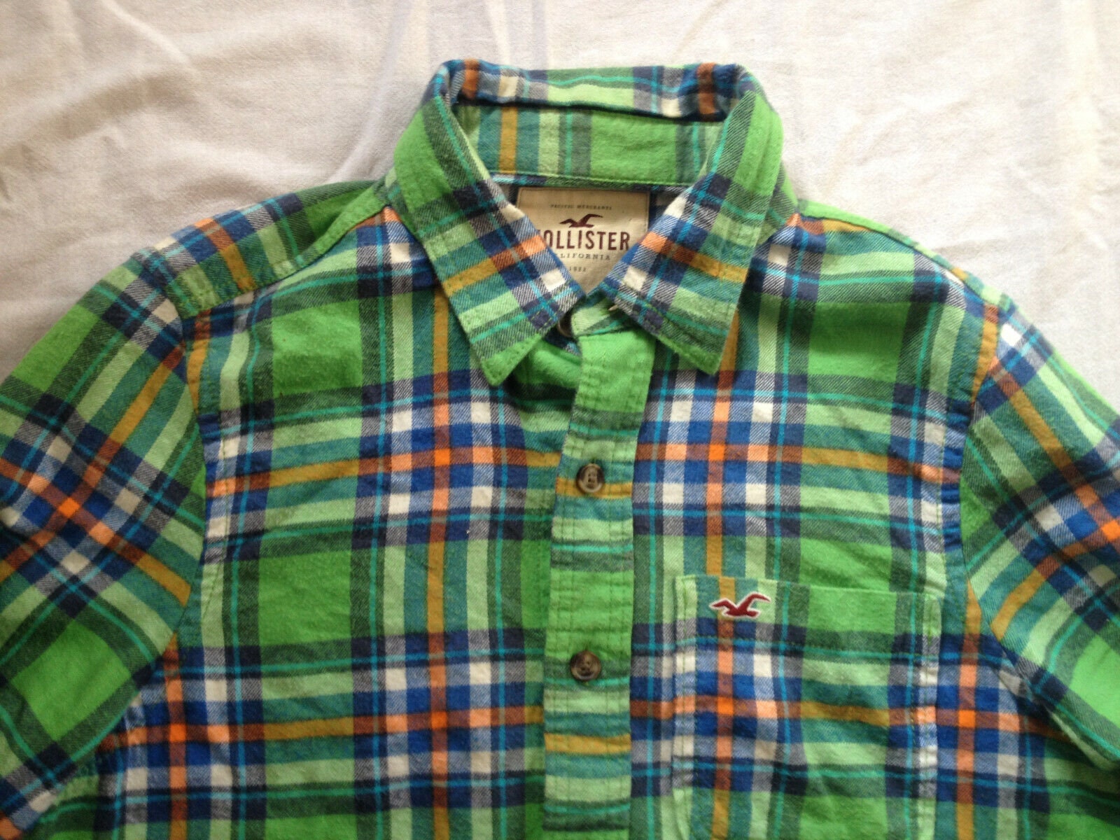 Hollister Slim Fit Plaid Flannel Men's Long Sleeve Shirt Large Size - Etsy