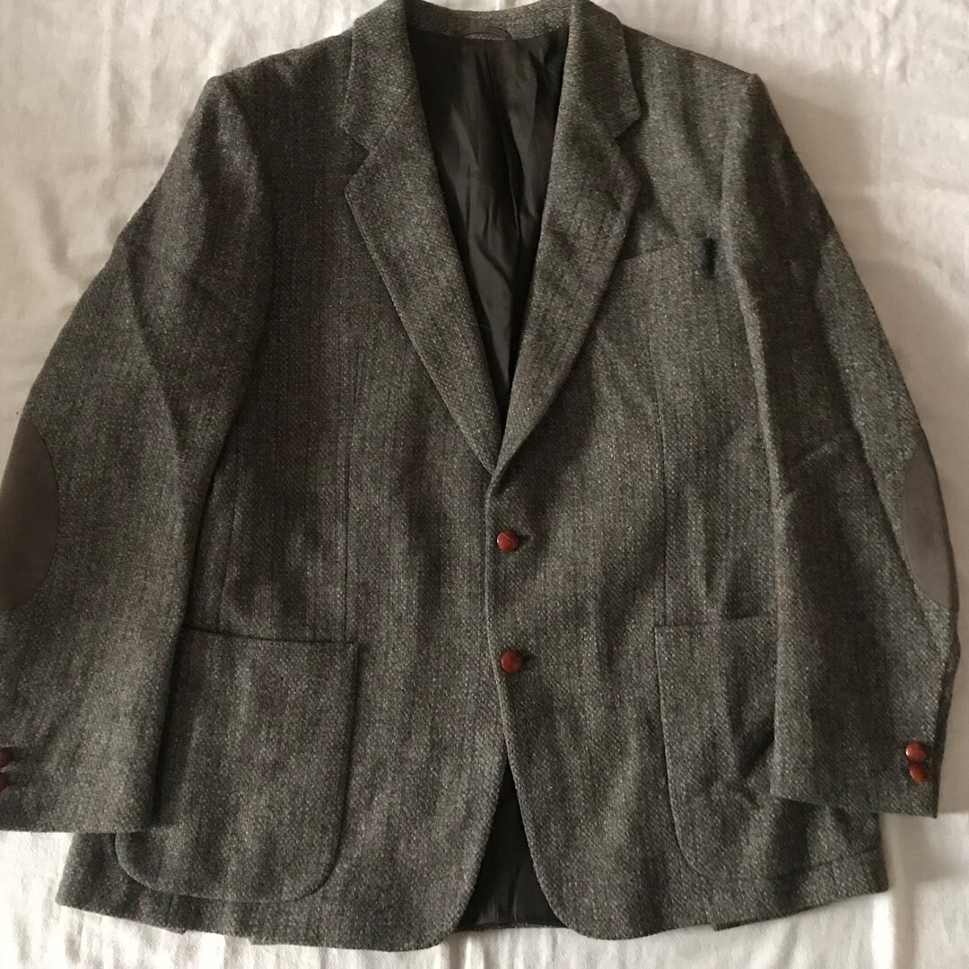 Harris Tweed Aldo Rizzo Liege Men's Blazer Winter Jacket Size 54 EU 44 ...