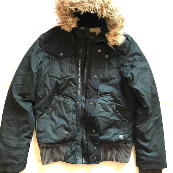 Veste Aviateur G-Star Bleue Taille M - Style Bomber En Jean - Neuf Avec étiquettes