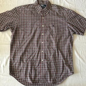 Polo Ralph Lauren Short Sleeve Men&#39;d Casual Dress Shirt Model Blake Size Large