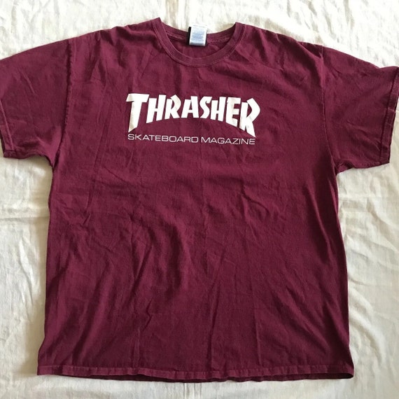 Thrasher Magazine Camiseta unisex para hombre Morado XLarge Talla XL Mercancia original Skateboarding Etsy Espana