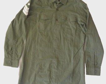 1950s French Army Fatigue Utility Shirt Jacket S-M - Etsy