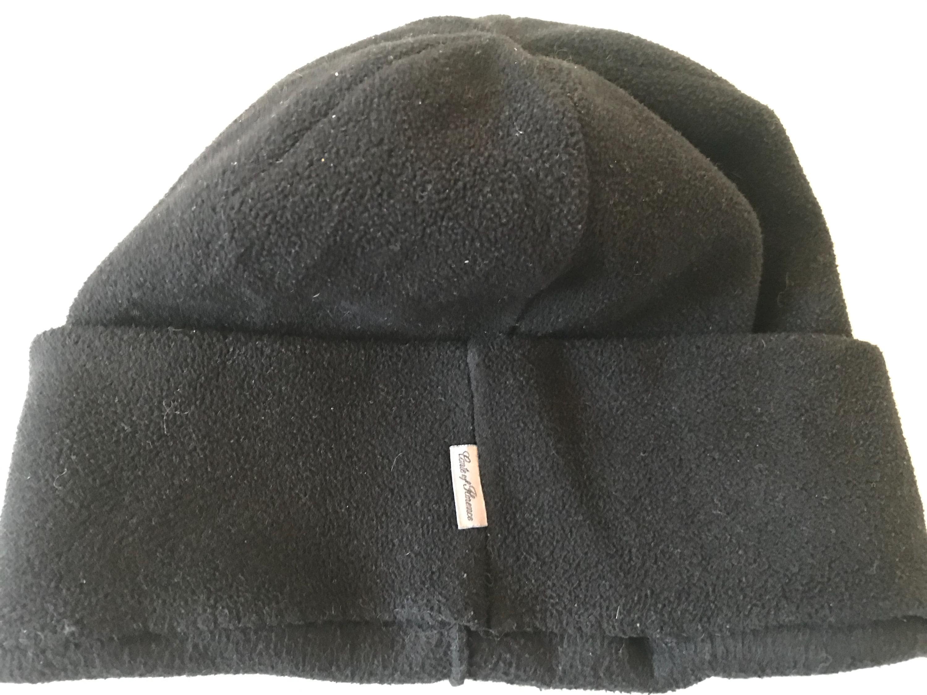 Conte of Florence Italian Men s Hat Beanie Winter Black Acrylic Made One Size Fits All OSFA Large Size