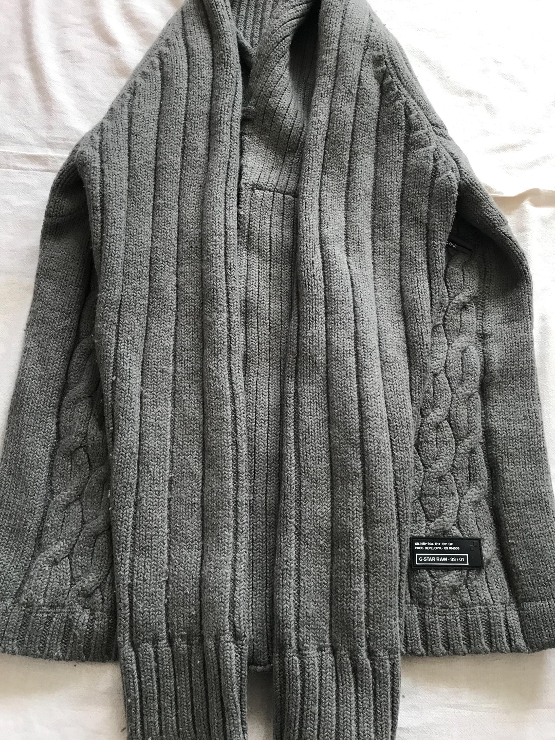 G-Star Raw Drab メンズ モジュール ケーブルニット カーディガン 