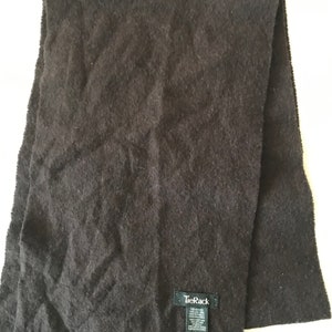 Tie Rack Men Scarf Brown Pure Wool | Made In Scotland | Size 68x9.5&#39;&#39; (173x24 cm)