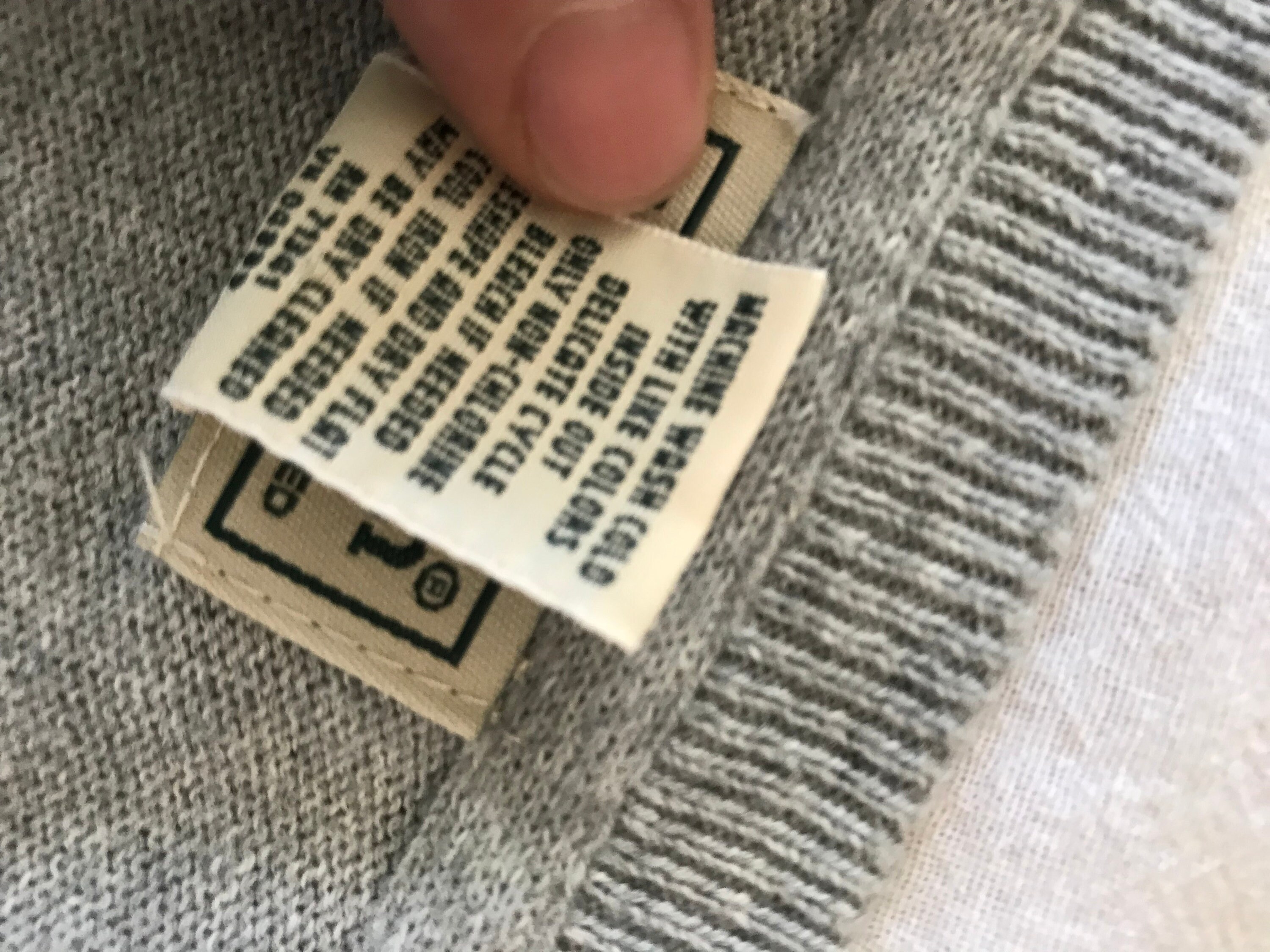Pull LL Bean Homme – Gris, Taille L, 1/4 Zip, Coton Et Cachemire – Coupe Régulière