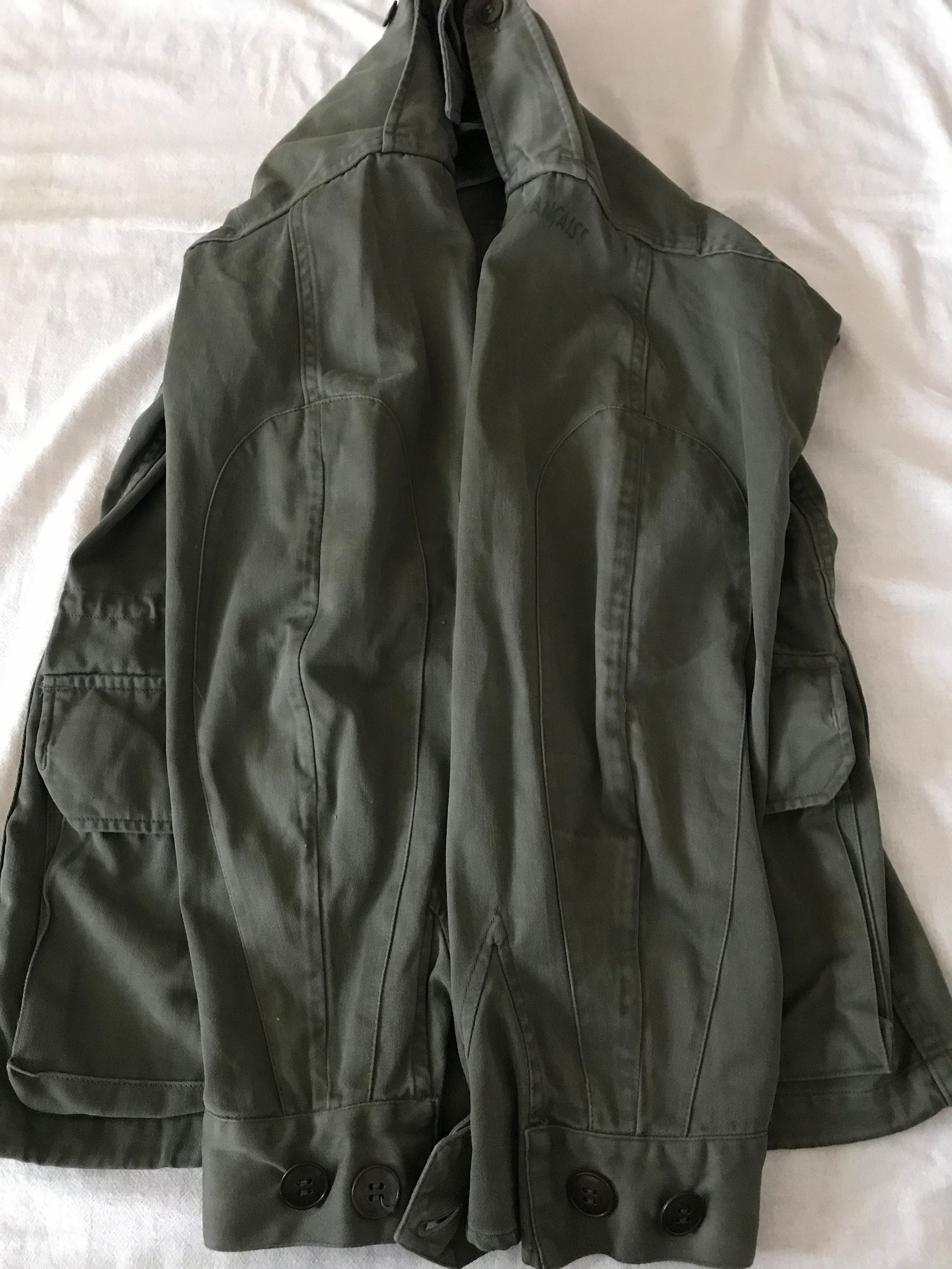 ジャケット・アウター vintage FRENCH miritary jacket ce Vintage 80s French Military Army Jacket ,1988 Dated Army