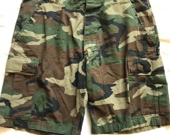 Mil-Tec German Men's Military Shorts Camouflage Cargo XL W38''