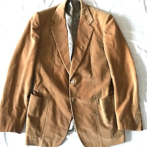 Sastre a medida Sr. Francesco, Toronto, Canadá. Blazer de pana de algodón para hombre, talla 40 US / 50 EU, 2 botones.