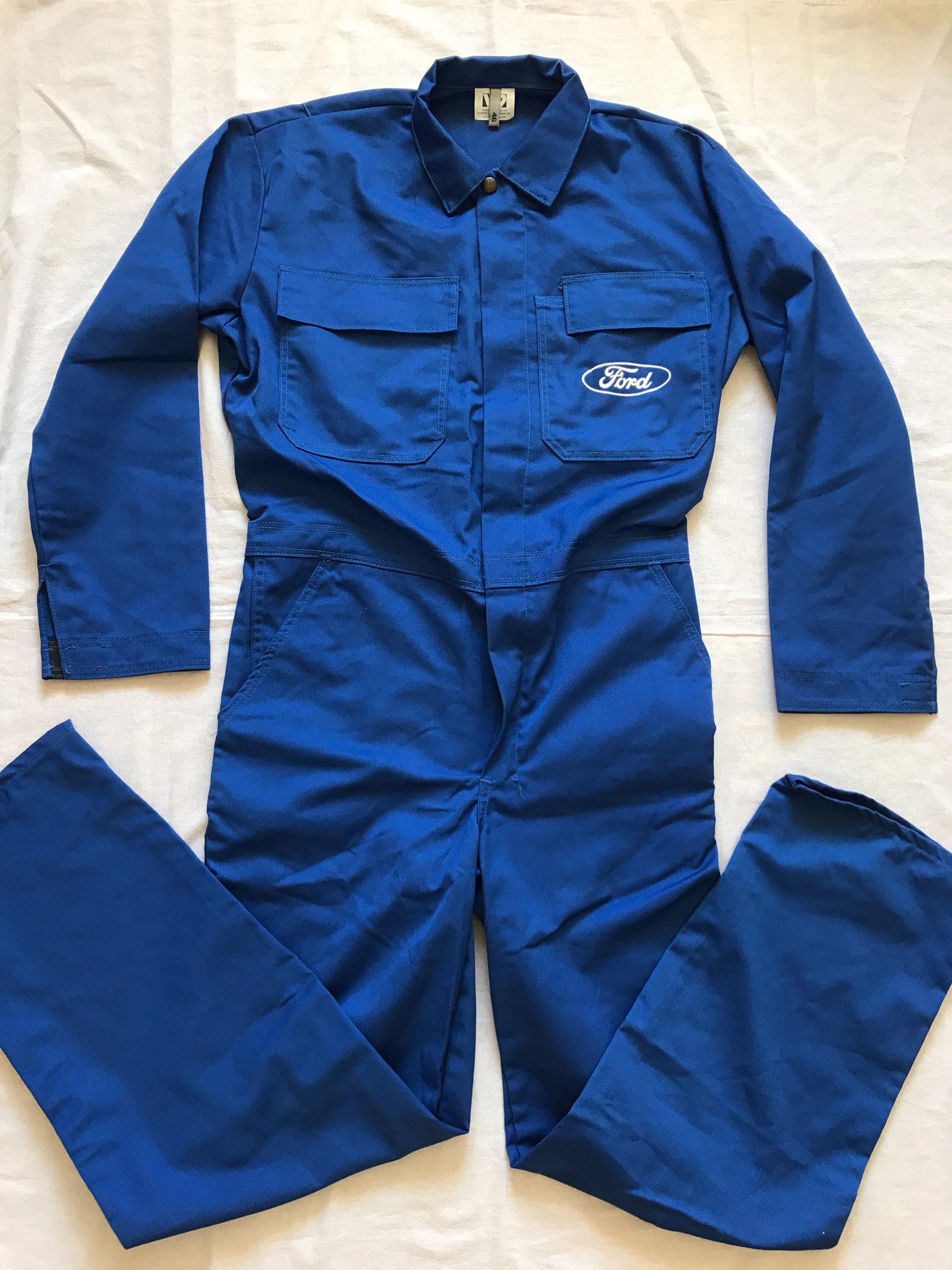Sigmund Wenaas Sweden Ford Workers Coveralls Blue Workers Mechanic