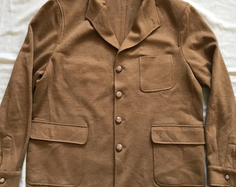 Pierre Cardin Italian Men&#39;s Wool Sport Jacket Blazer Overshirt Size 50 EU - 40/42 US Light Brown