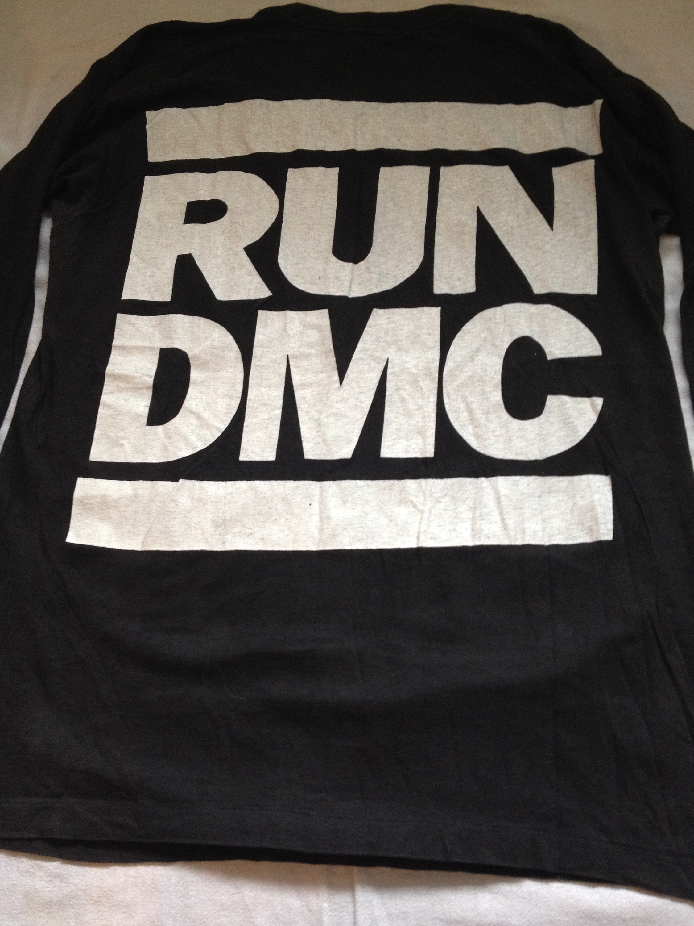 RUN DMC King of Rock Rap Hip Hop Long Sleeve T-shirt Black