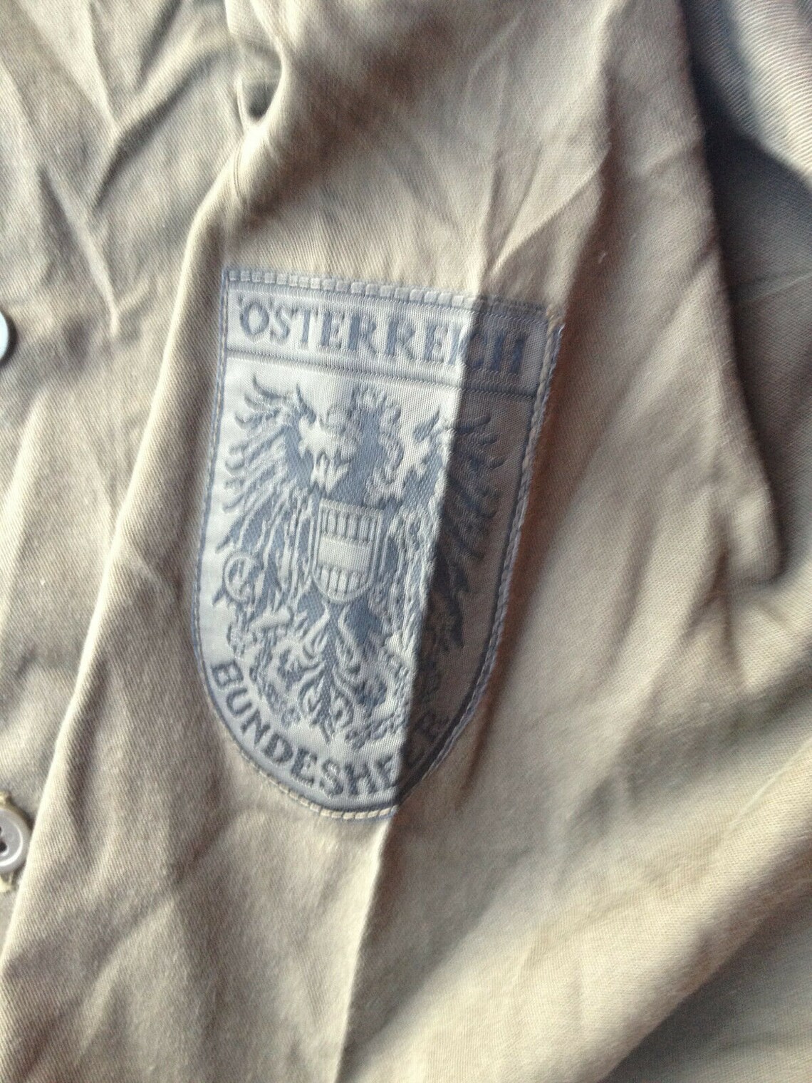 Gourde militaire autrichienne vintage en aluminium Bundesheer armée