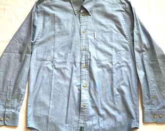 Ben Sherman London The Original Medium Size Blue Twill Cotton