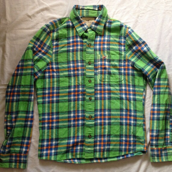 Hollister plaid flannel shirt online