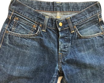 Jeansy Carhartt Made In Japan Denim Selvedge Selvage Raw Model Allen Straight Rozmiar W28 L 34