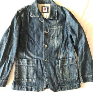 Italian Army Denim Jacket - Etsy UK