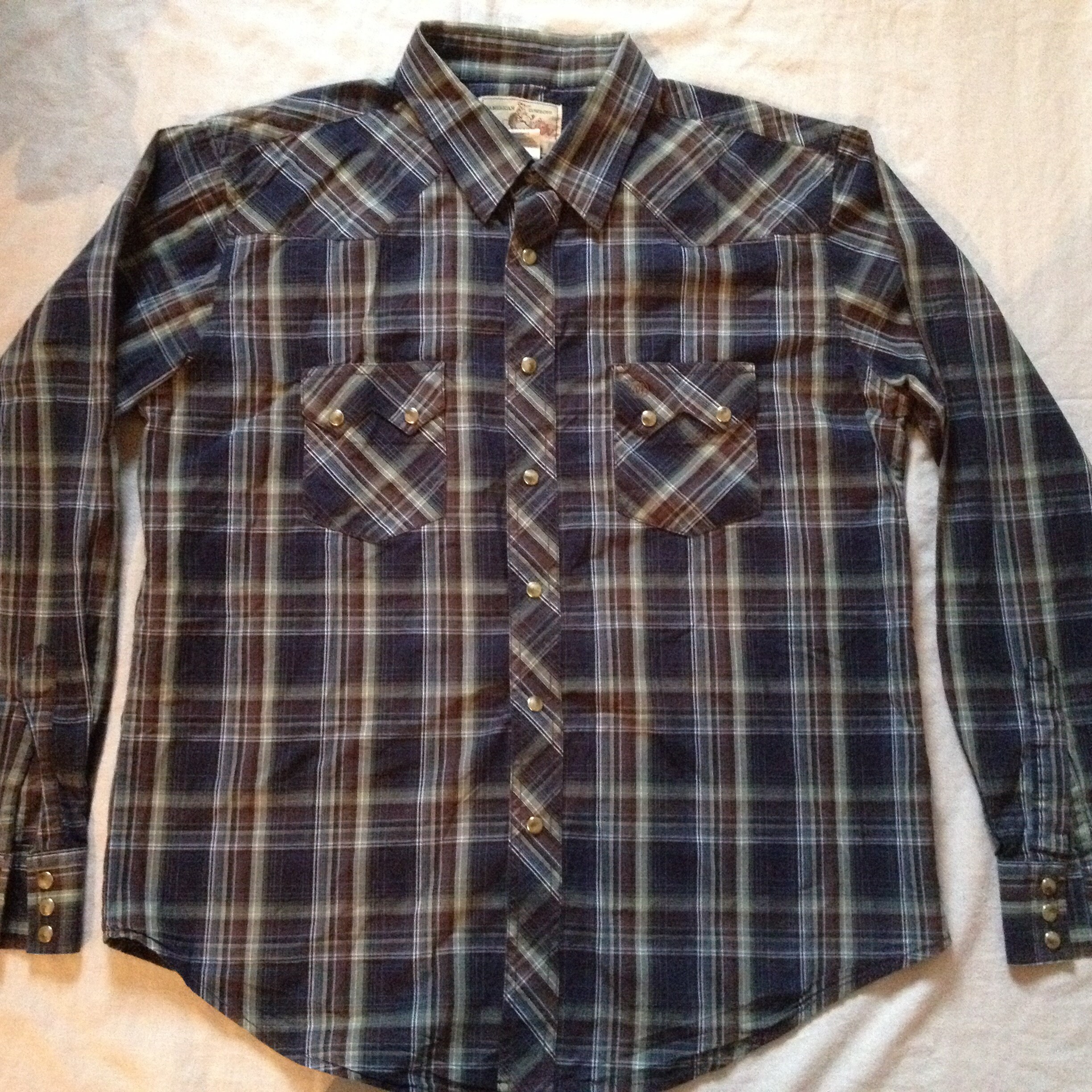 Chemise western à carreaux Wrangler « Permanent Press