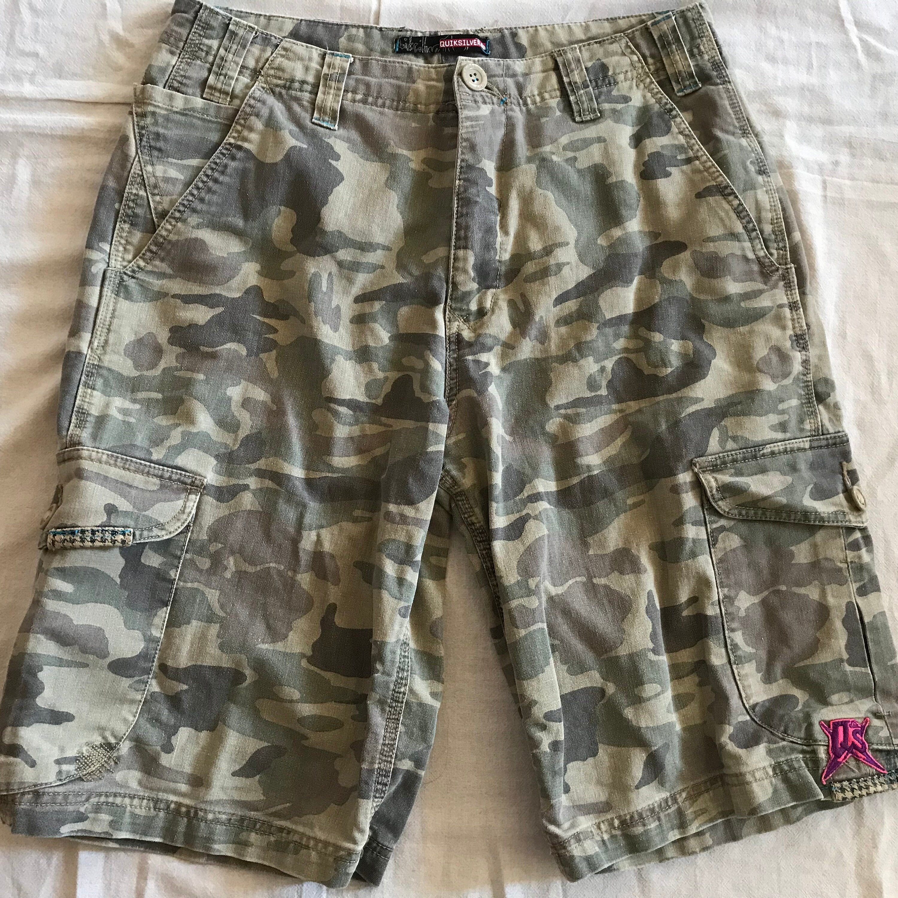 Mens top shorts camo