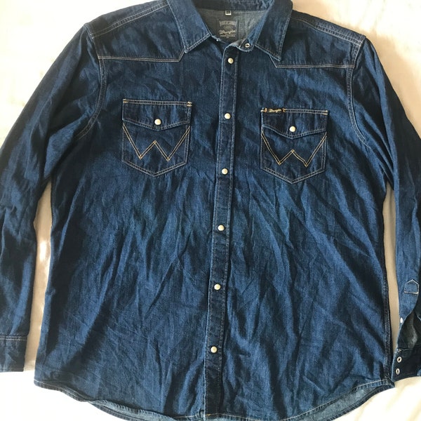 Wrangler Denim Shirt - Etsy